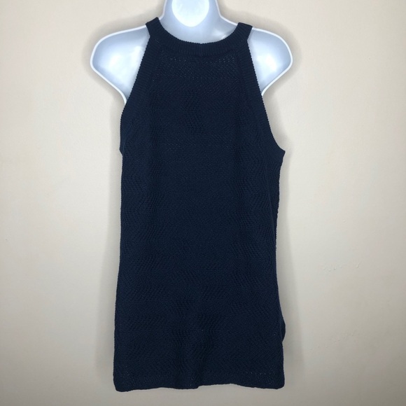 Open Knit Sweater Jewel Neck Tank Size Large - Picture 3 of 6